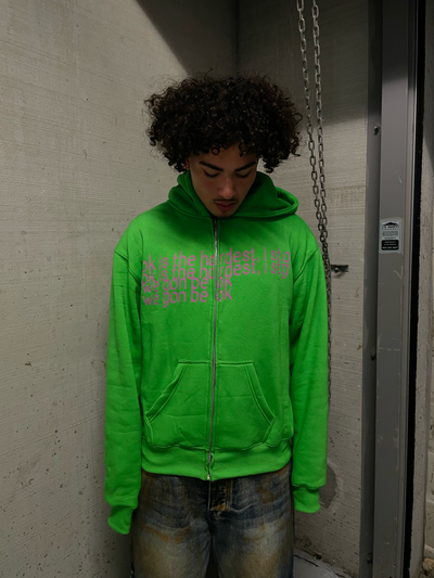 Green "Ok" Zipup