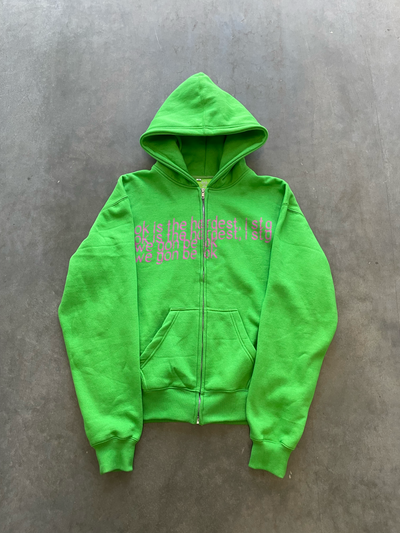 Green "Ok" Zipup